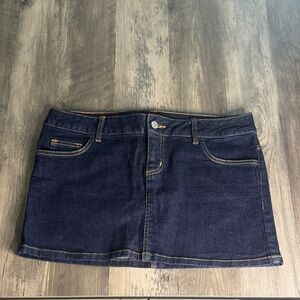 Dickies Y2K Vintage Dark Blue Micro Mini Skirt